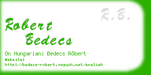 robert bedecs business card